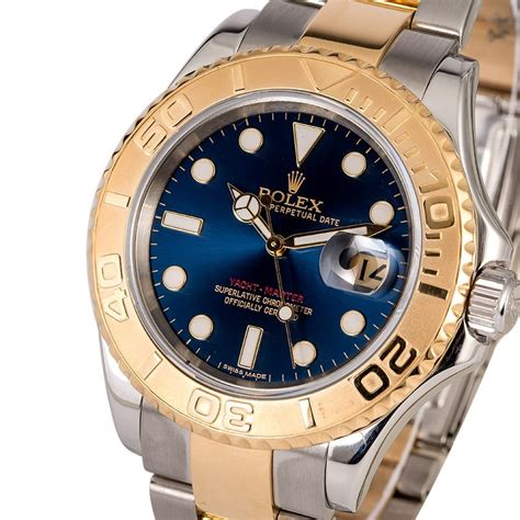 rolex yachtmaster two tone blue